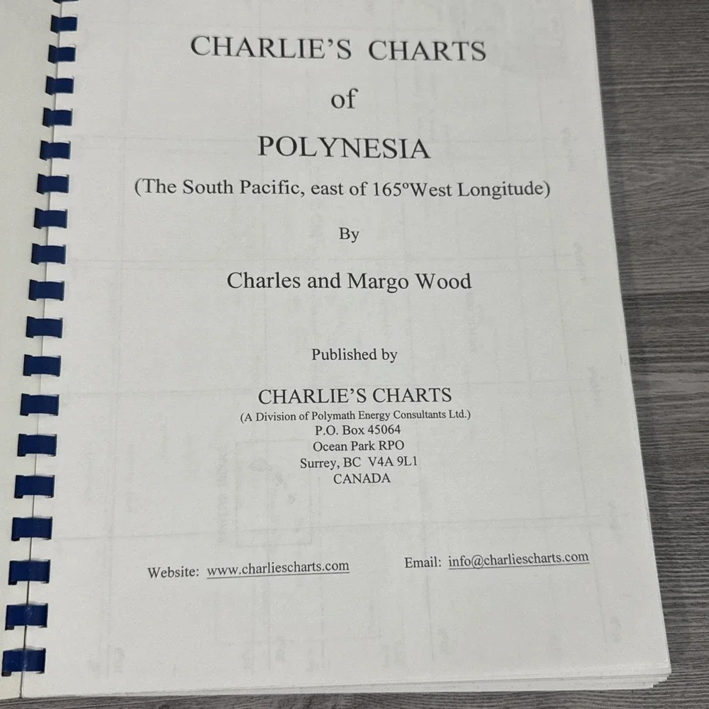 Charlie's Charts of Polynesia : South Pacific East of 165 degrees W long. 2005